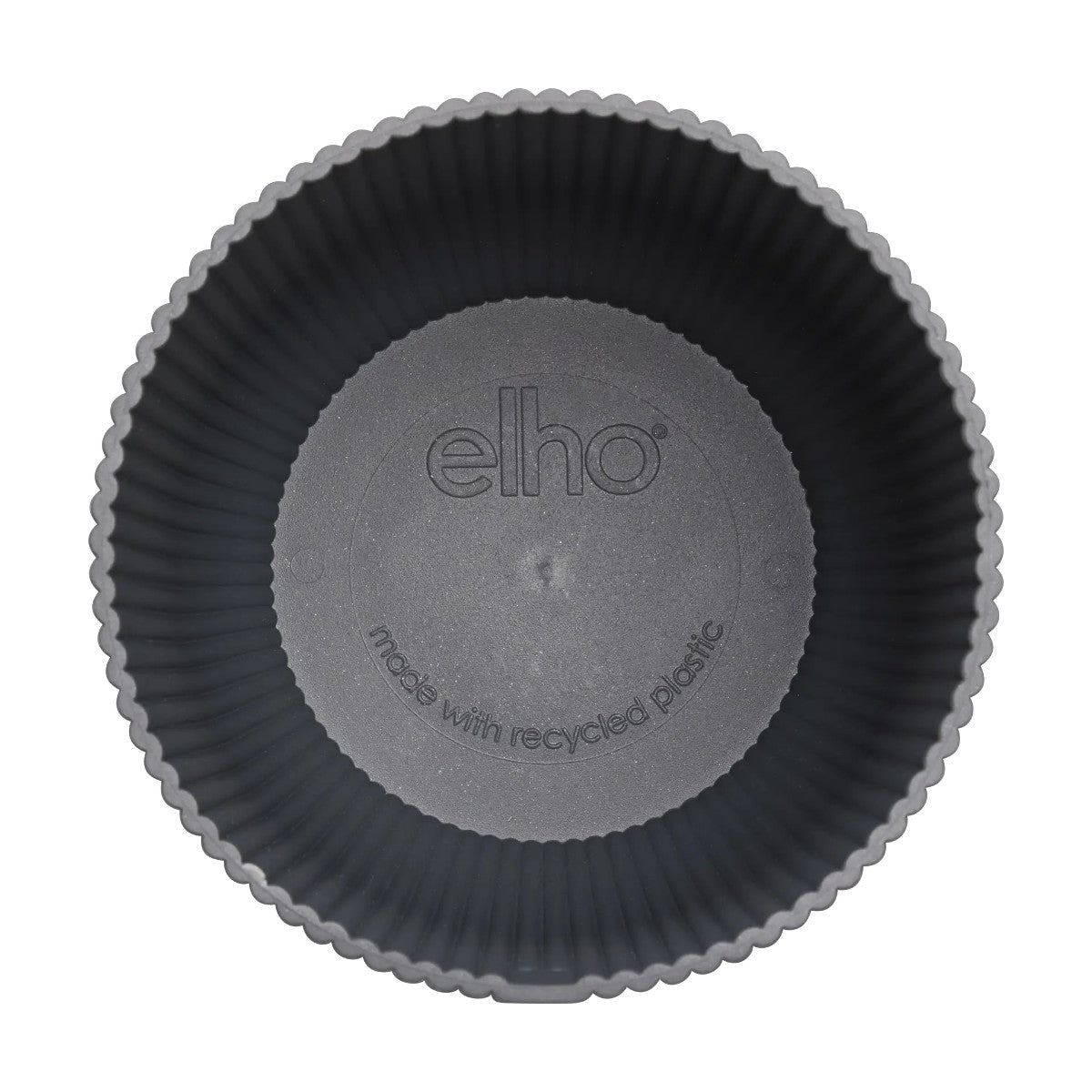 Maceta Antracita Vibes Fold Round Elho 16cm 100% reciclado
