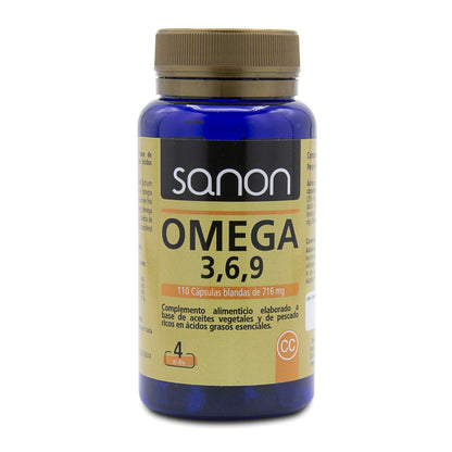 Omega 3,6,9 SANON 110 cápsulas blandas de 716 mg