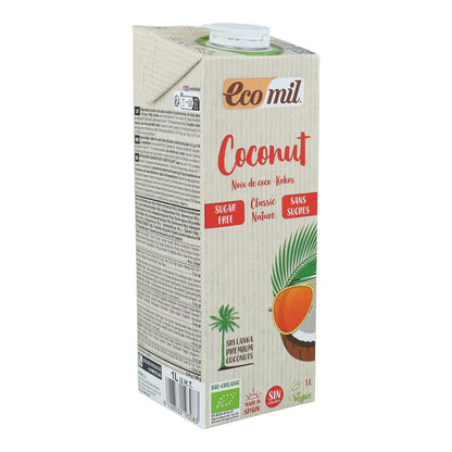 Pack 6x Bebida vegetal de Coco Classic Nature BIO Ecomil 1 L