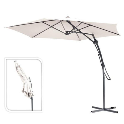 Parasol Excéntrico Ambiance 150 x 150 x 245 cm - Varios colores