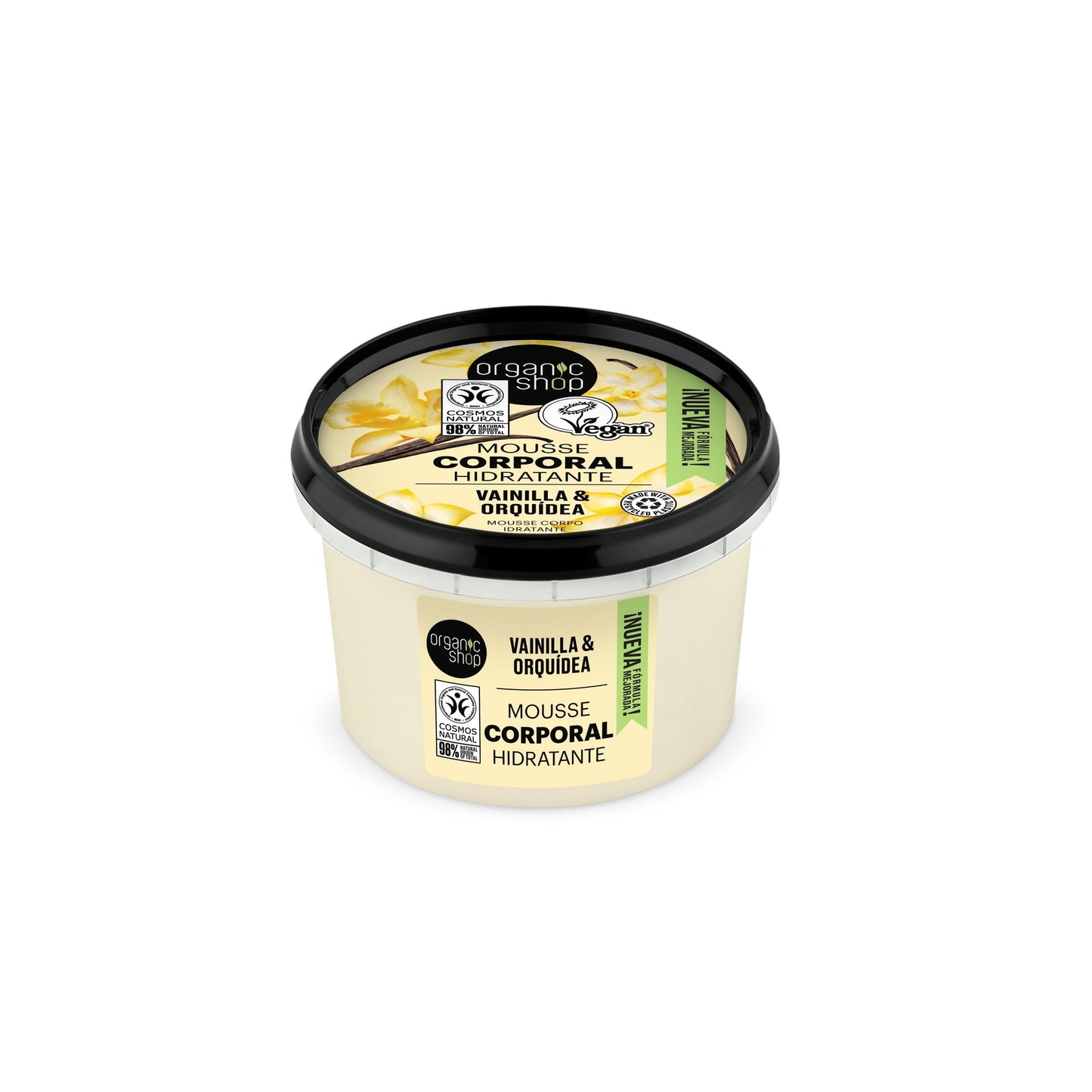 Mousse corporal hidratante vainilla Organic Shop 250 ml