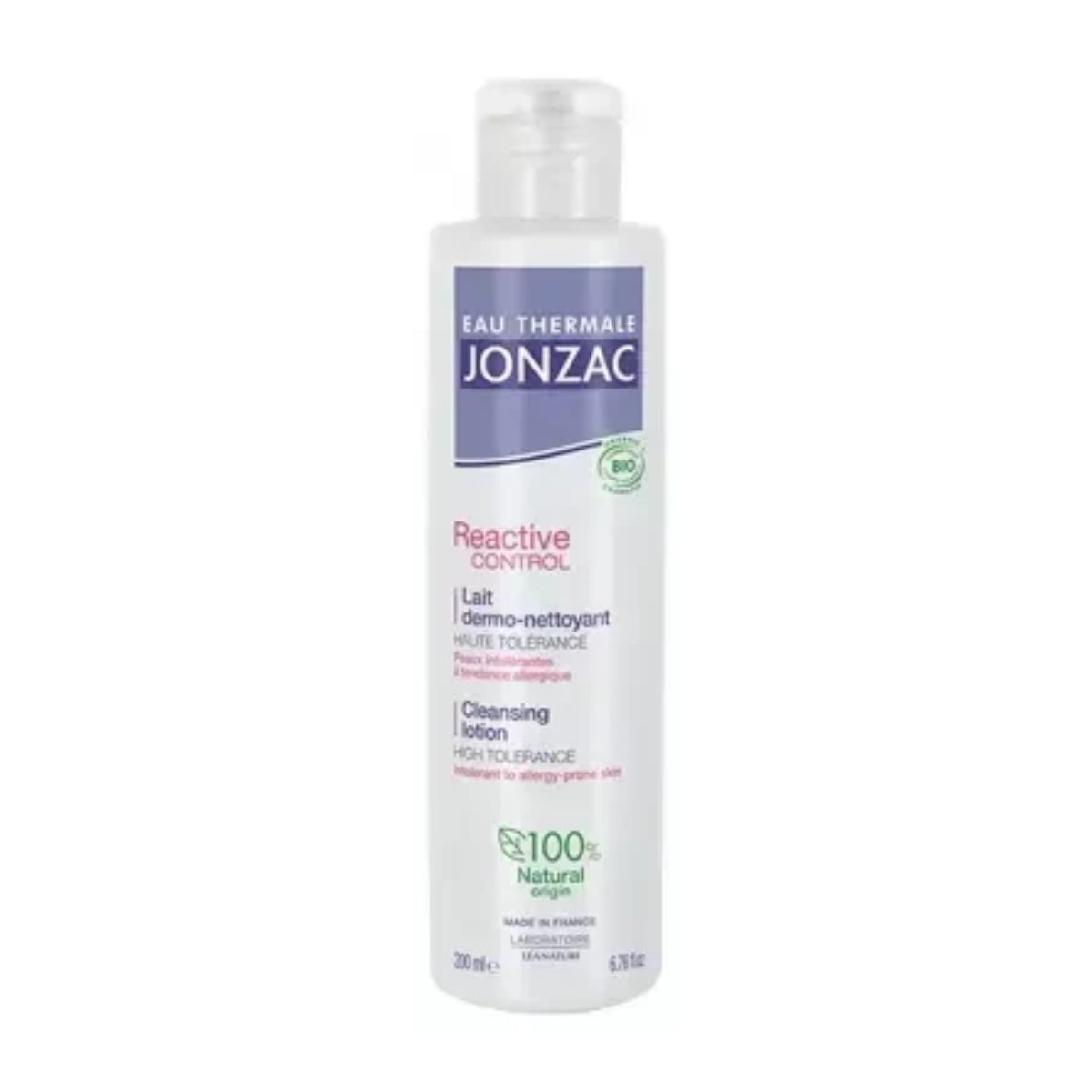 Leche Dermo-limpiadora reactive control Etj, Jonzac, 200 ml