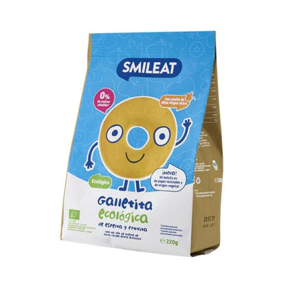 Pack 2x Galletas infantiles ECO de espelta con manzana  Smileat, 220g