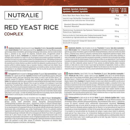 Pack 2x Nutralie Levadura de Arroz Rojo con 2,9mg Monacolina y Q10 90 Cápsulas