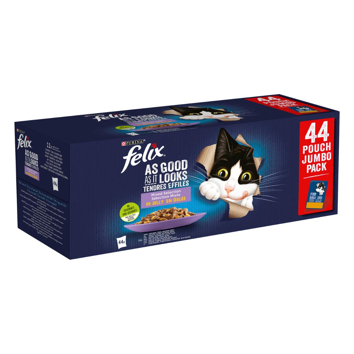 FELIX Fantastic Selección de Sabores en Gelatina pack surtido 44x85g Gato