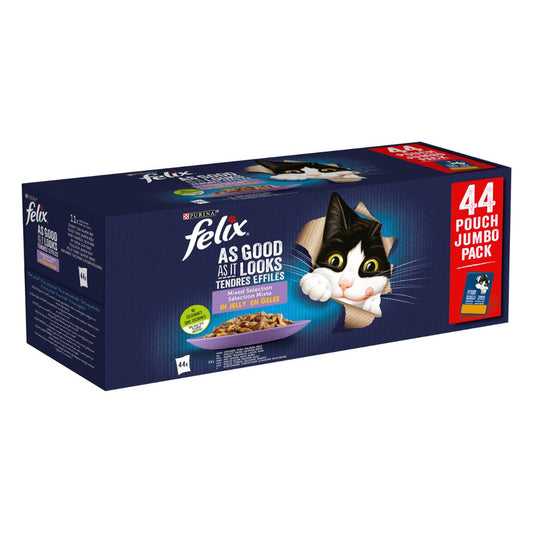 FELIX Fantastic Selección de Sabores en Gelatina pack surtido 44x85g Gato