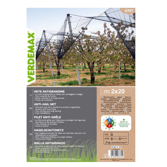 Malla anti granizo 2 x 20 m Verdemax