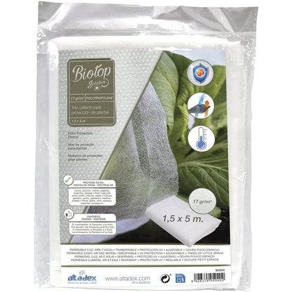 Tela protección de cultivos antiheladas Biotop 1.5 x 5 m