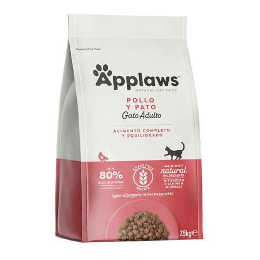 Applaws Cat Dry Adulto Pollo y Pato 7,5 kg Pienso natural para gatos grain free