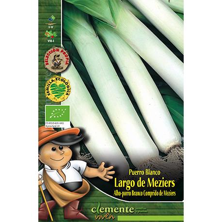 Semillas ecológicas de Puerro Blanco de Meziers