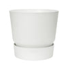 Macetero con plato integrado Greenville Elho Blanco 25 cm