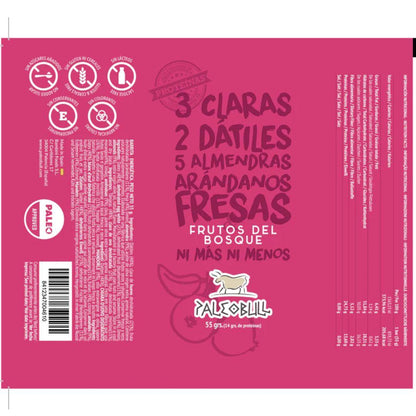 Barrita energética frutos del bosque Paleobull 55 g