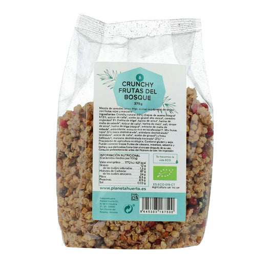Muesli Crunchy Frutas del Bosque ECO Planeta Huerto 375 g