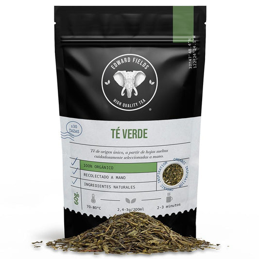 Té Verde ecológico a granel Edward Fields 60 g