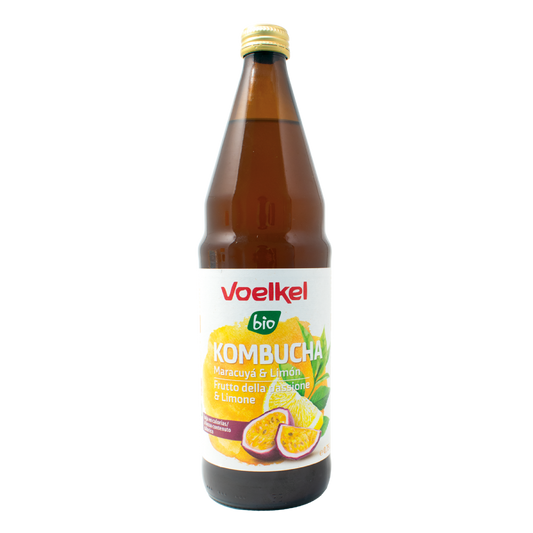 Kombucha Maracuyá y Limón BIO Voelkel 750 ml