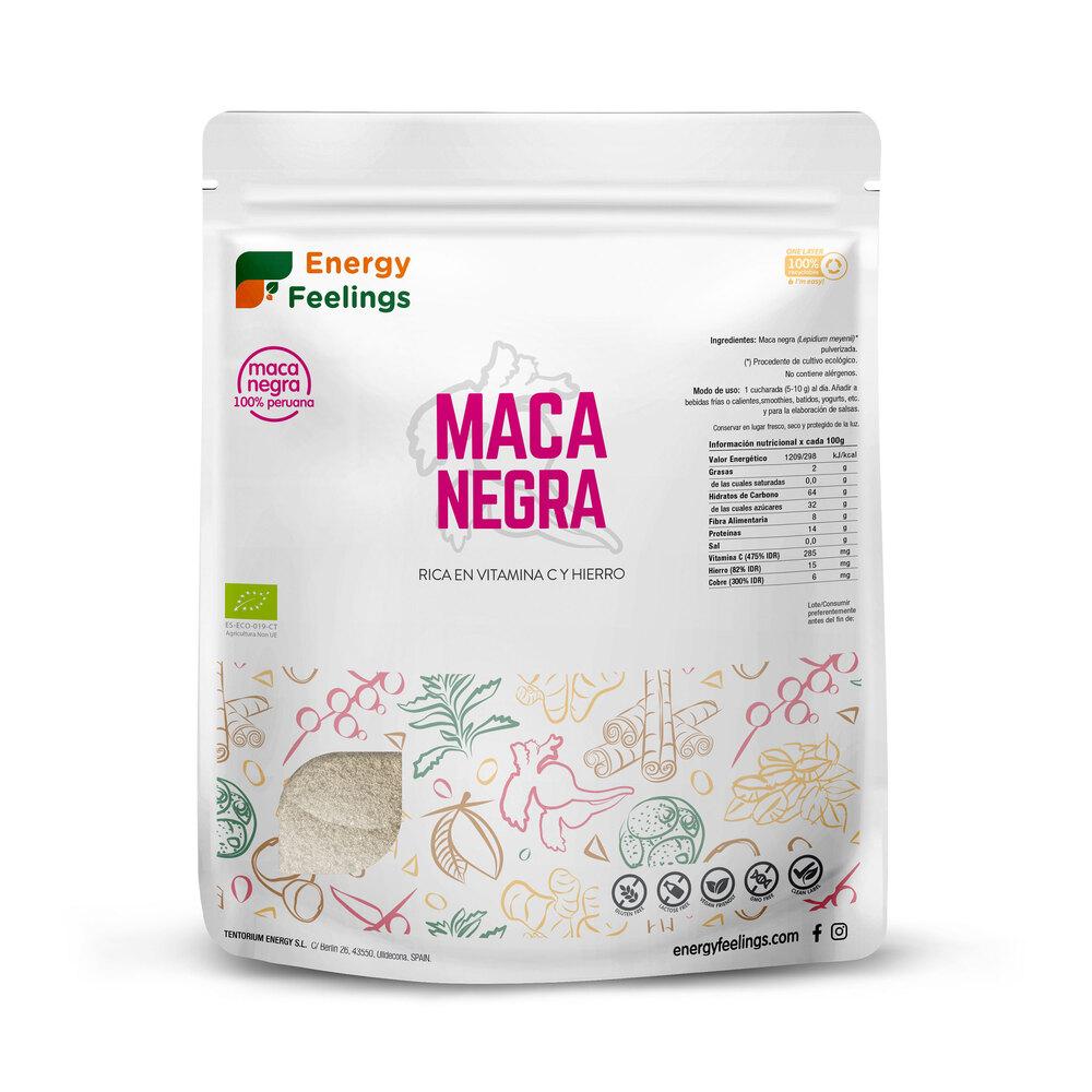 Pack 2x Maca negra ECO en polvo Energy Feelings 1 Kg