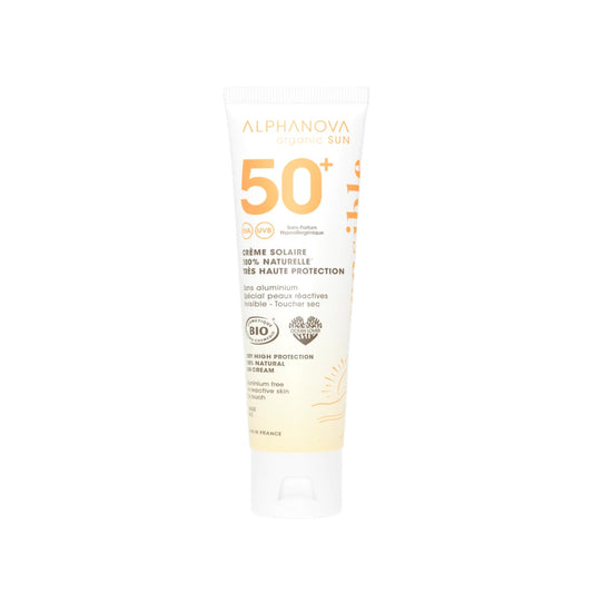 Crema solar FPS50+ sensible bio Alphanova 50 ml