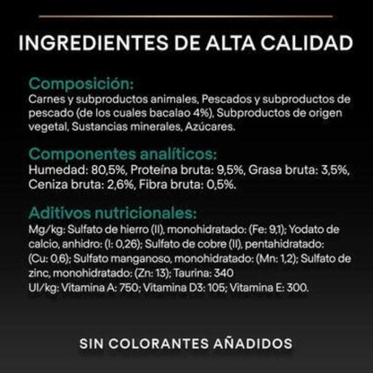 Pro Plan Gato Adulto Sterilised  Maintenance  con pollo y buey en salsa Purina Sobre 10 x 85 g