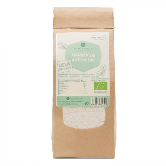 Harina de Avena Sin Gluten ECO Planeta Huerto