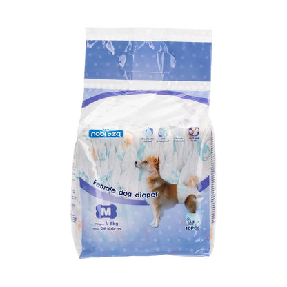 Pañales para perros hembra M 10 uds. Nobleza
