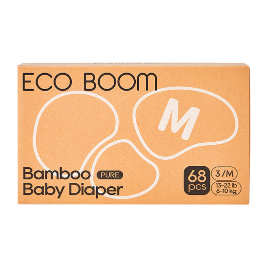 Pañales de Bambú Pure Premium T3 (de 6 a 10 Kg) Ecoboom 68 uds