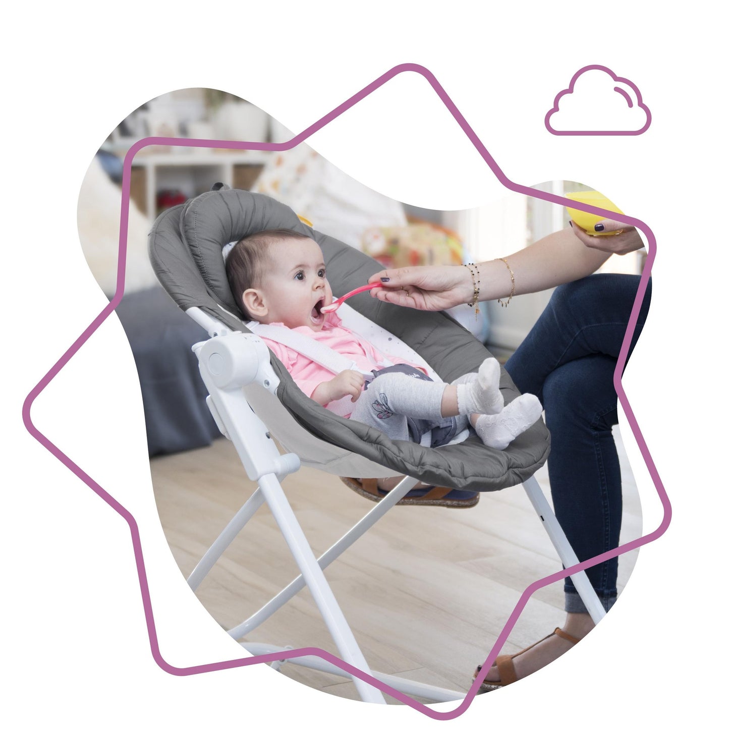 Hamaca Compact'Up Moonlight Babymoov (Reacondicionado)