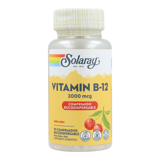 Vitamina B12 2000 Mcg Sublingulal Solaray 90 comprimidos