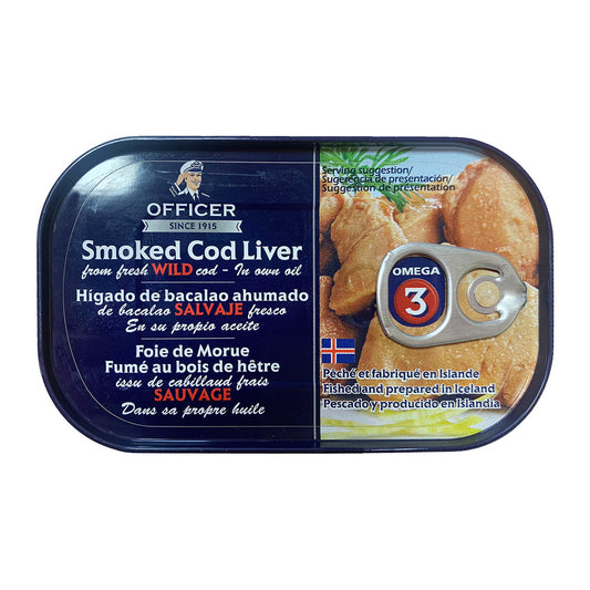Hígado de Bacalao ahumado Officer lata 120 g