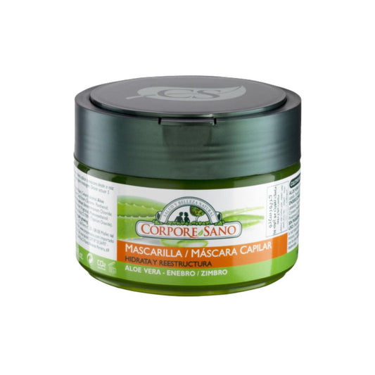 Mascarilla capilar reparadora con aloe vera y extracto de enebro, Corpore Sano 250 ml
