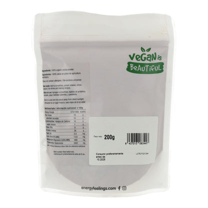 Pack 2x Cacao en polvo sin azúcar ECO Energy Feelings 1 kg