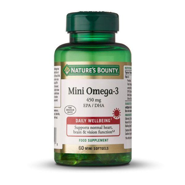 Mini Omega-3 60 mini cápsulas Nature's Bounty