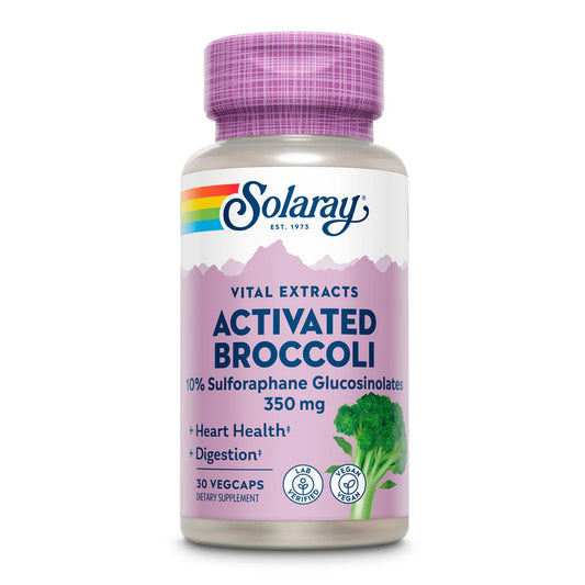Activated Broccoli Seed Estract 350mg Solaray 30 cápsulas