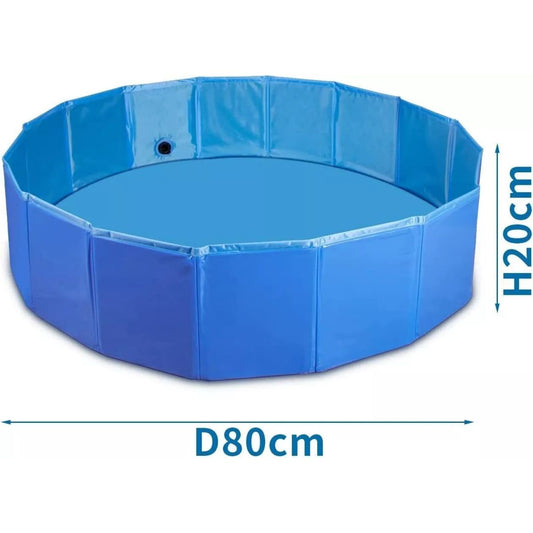 Piscina plegable para mascotas D80 x H20 cm Nobleza
