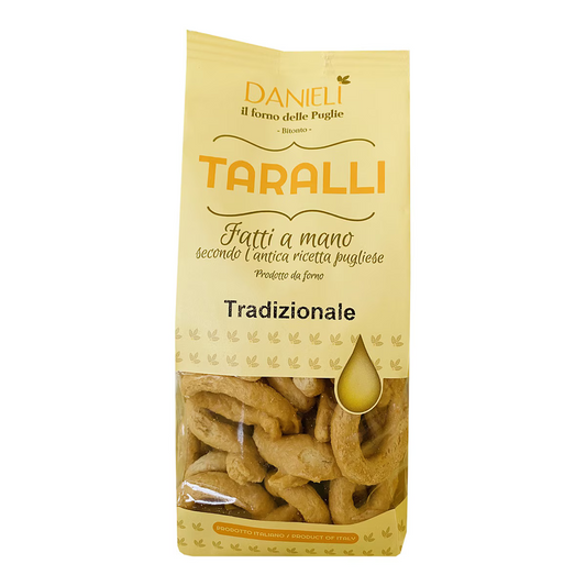 Taralli tradicional hecho a mano Danieli 240 gr