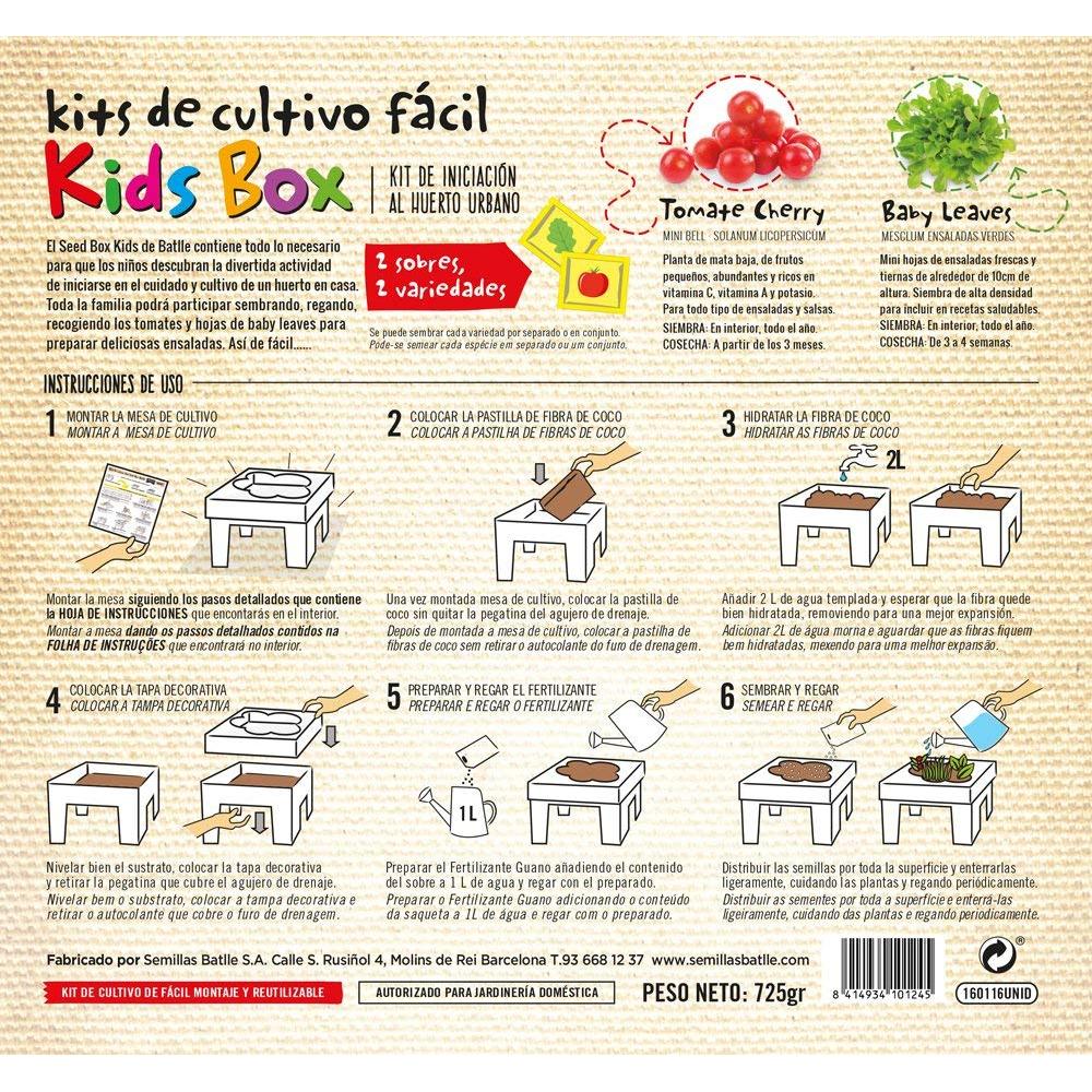 Kit de autocultivo para niños Seed Box Batlle