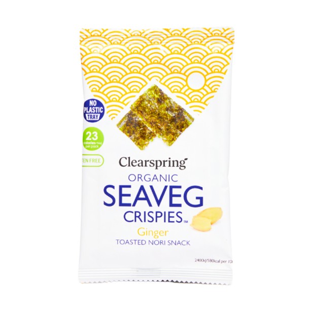 Alga Snack Nori Jengibre Bio Clearspring 4 g
