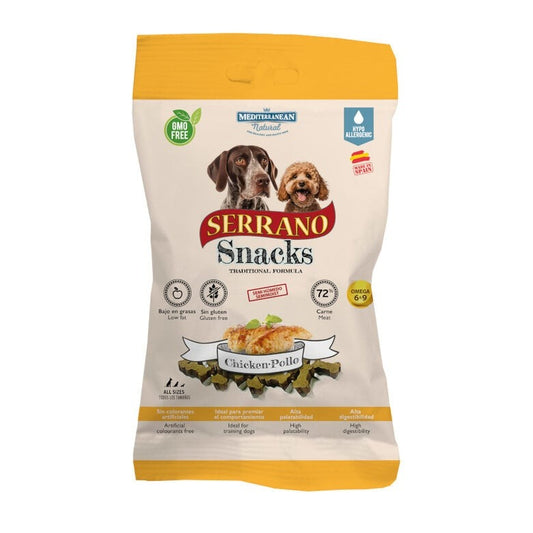 Serrano Snacks de pollo para perros 100 g Mediterranean