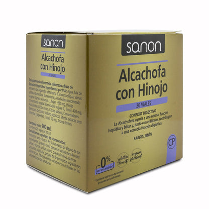 Alcachofa con Hinojo 20 viales SANON de 10 ml