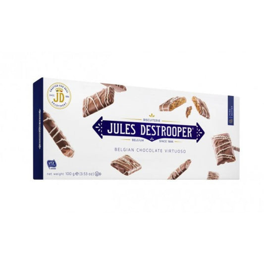Biscuits de canela recubiertos de chocolate belga. Jules Destrooper 100g