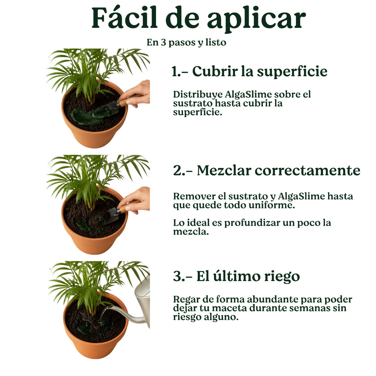 Pack 5x Gel de Riego para Plantas con Microalgas Vivas AlgaSlime 1l