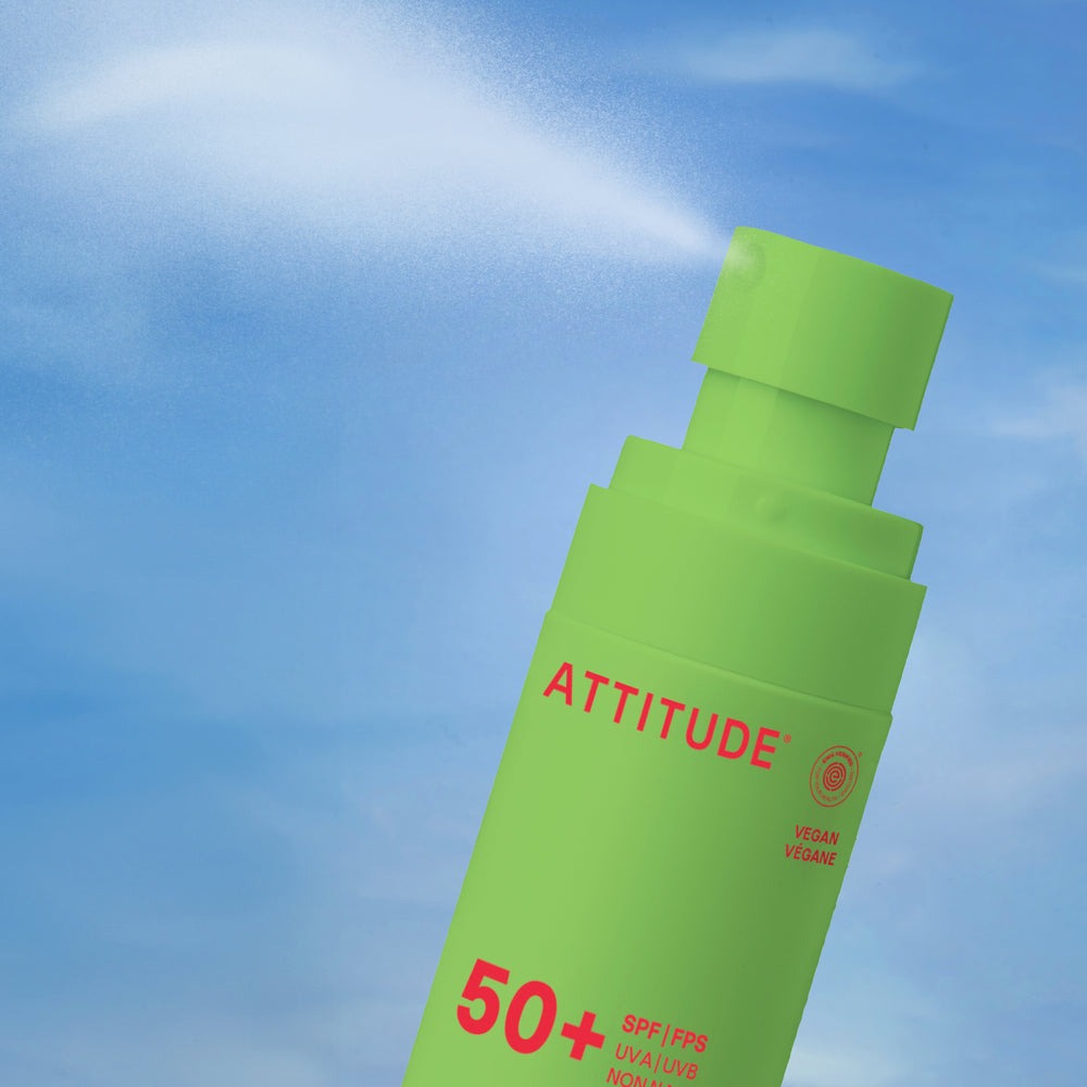 Mineral sunscreen Spray Face & Body Kids SPF 50 watermelon coco Attitude Sunly 75 ml
