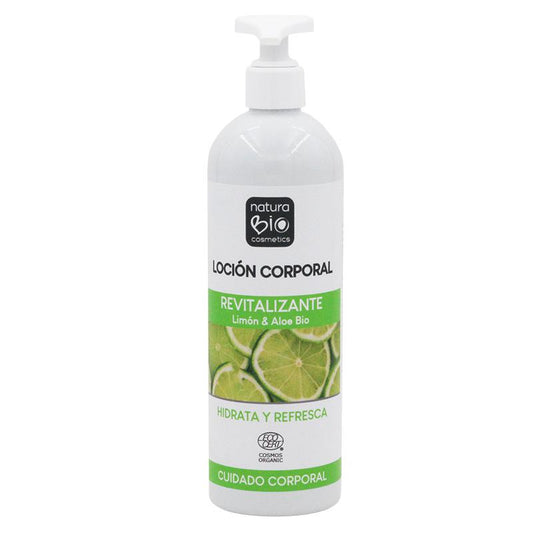 Loción corporal revitalizante limon y  aloe bio Naturabio 500 ml