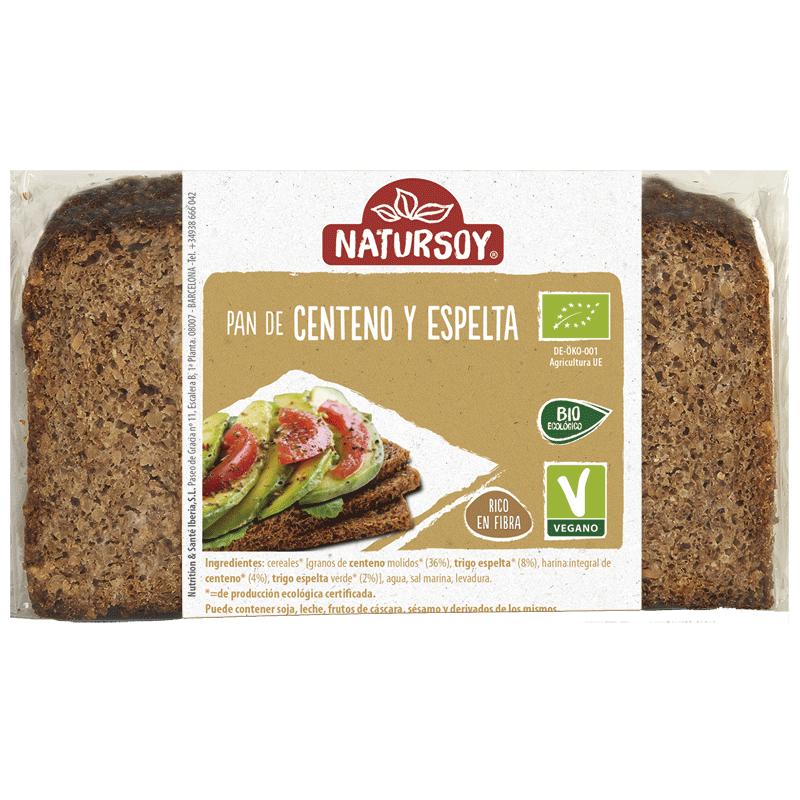Pan Alemán de Centeno y Espelta, 500 g.Natursoy