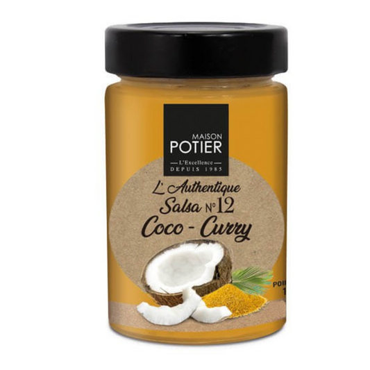 Salsa coco y curry tarro cristal Maison potier 180 grs