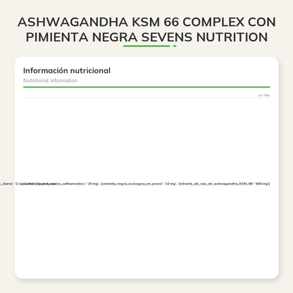 Información nutricional