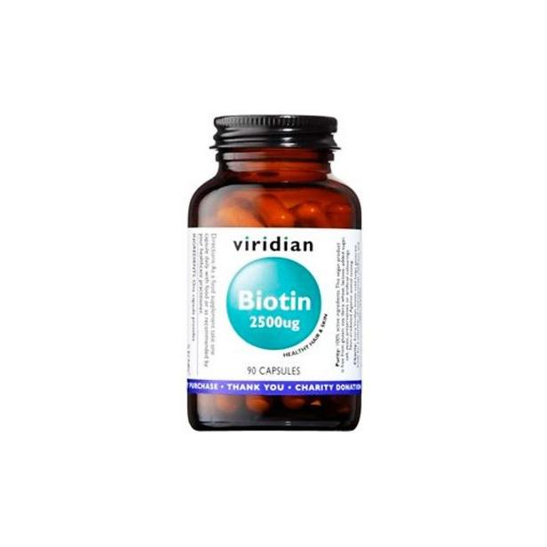 Biotina 2500 ug Viridian 90 cápsulas