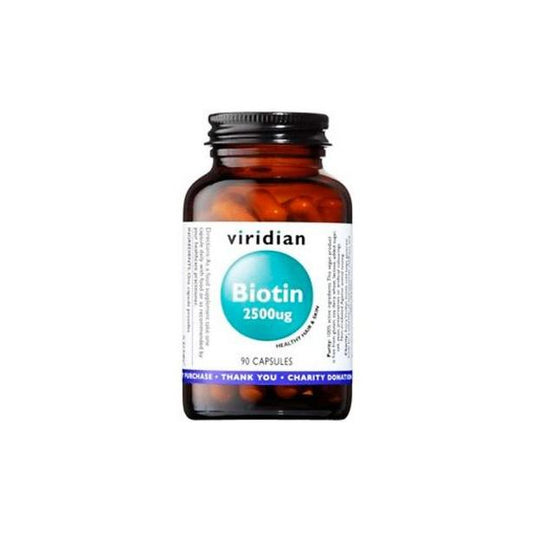 Biotina 2500 ug Viridian 90 cápsulas