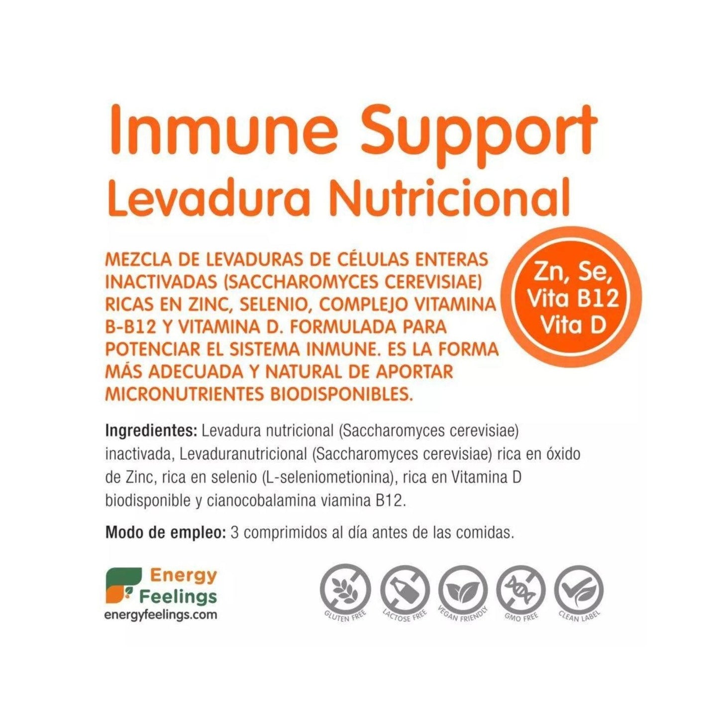 INMUNE SUPPORT BIODISPONIBLE comp.(120uu./500mg.)