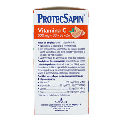 ProtecSapin vitamina C Natysal 60 cápsulas