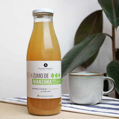 Pack 6x Zumo de Manzana 100% fruta exprimida Eco Planeta Huerto 750ml